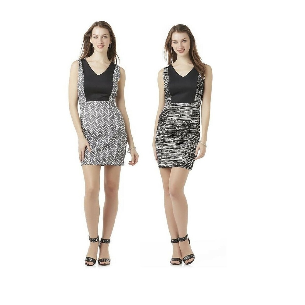 Womens Dress Metaphor Scuba Sheath size L NEW